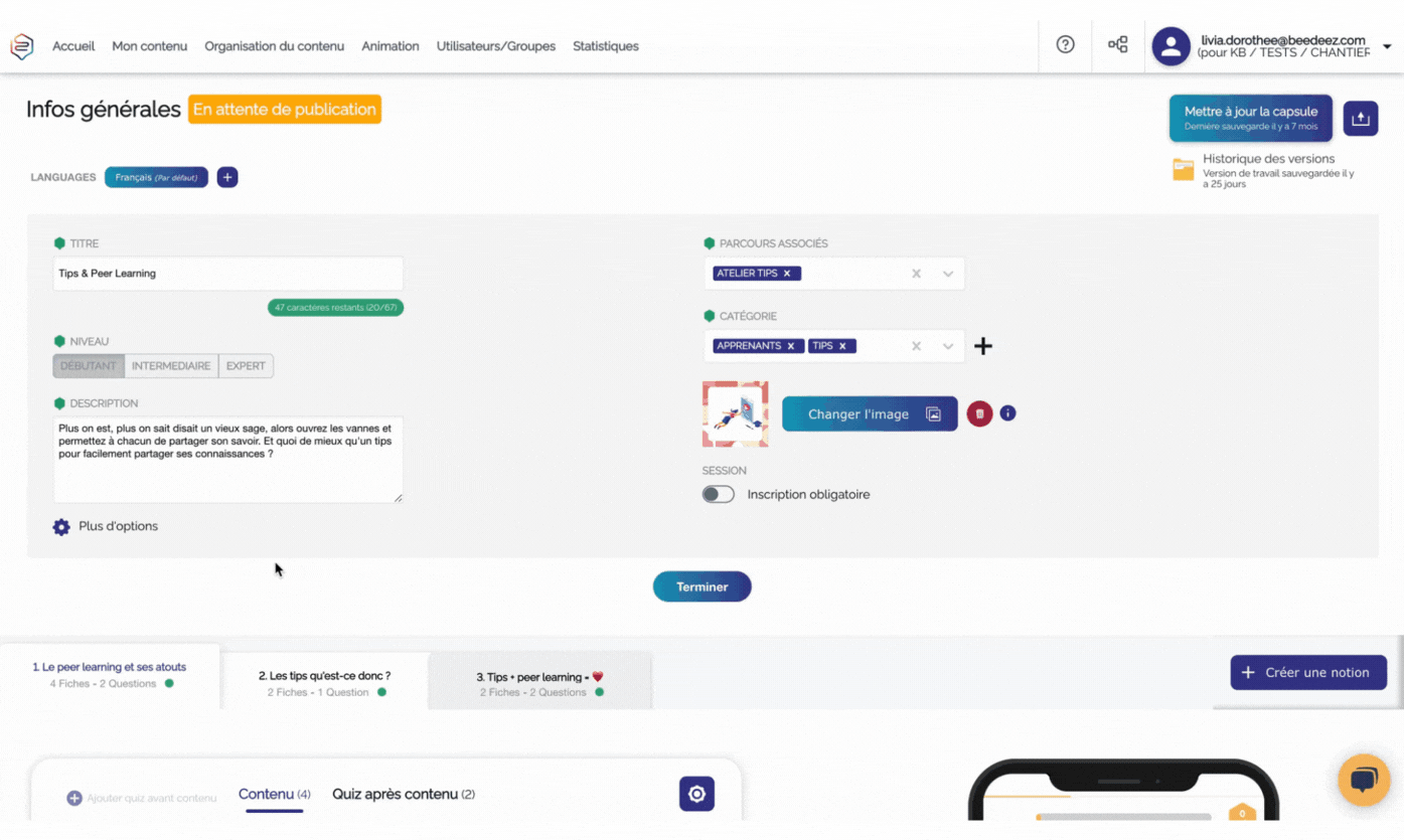 Gif programmée visible